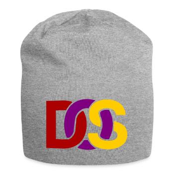 Retro MS DOS Logo - Jersey Beanie - heather grey - Front