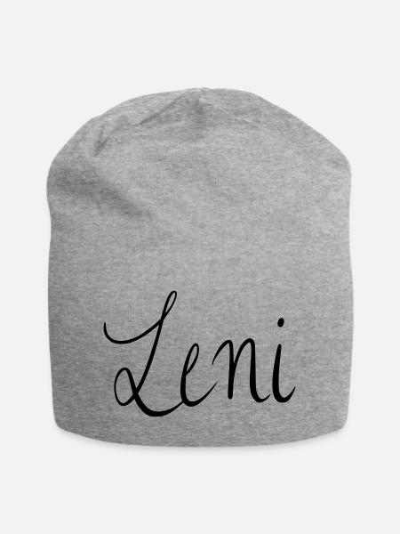 Leni - Jersey-Beanie - Grau meliert