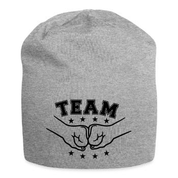 Team Freunde Faeuste - Jersey-Beanie - Grau meliert - Vorne