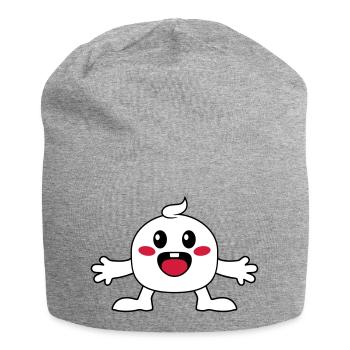 Little cute little girl - Jersey Beanie - heather grey - Front