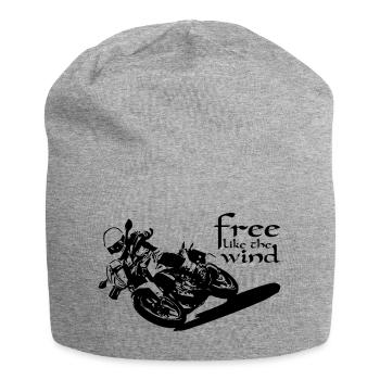 Biker Free - Jersey Beanie - heather grey - Front