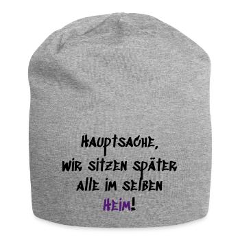 Im selben Heim - Jersey-Beanie - Grau meliert - Vorne