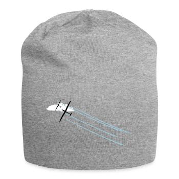 Glider Gliding Glider Glider Pilot Pilot - Jersey Beanie - heather grey - Front