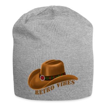 Retro Vibes - Jersey Beanie - heather grey - Front