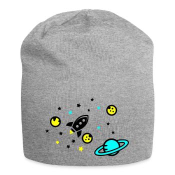 Universe - Jersey-Beanie - Grau meliert - Vorne