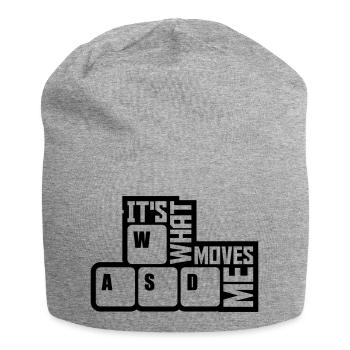 c’est ce qui m’émeut - Bonnet en jersey - gris chiné - Devant