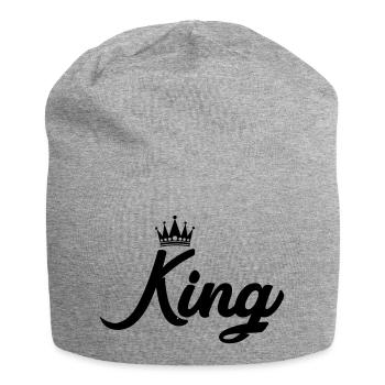Roi - Bonnet en jersey - gris chiné - Devant