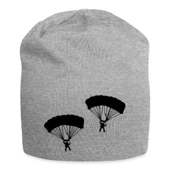 Parachutiste - Bonnet en jersey - gris chiné - Devant