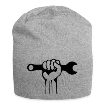 hand werkzeug - Jersey-Beanie - Grau meliert - Vorne