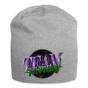 Déclaration Meilleure Fête De Famille Adoption Enfant - Bonnet en jersey - gris chiné - Devant