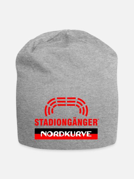 Nordkurve Stadiongänger I Fußball Fan - Jersey-Beanie - Grau meliert