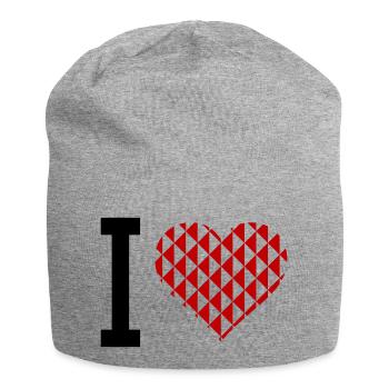 I Heart - Jersey Beanie - heather grey - Front