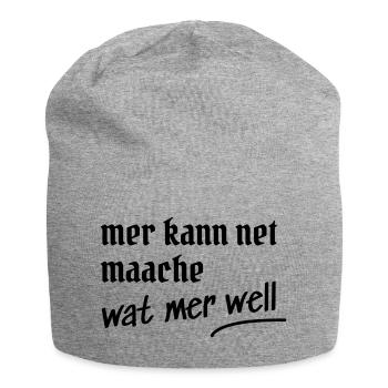 Cologne Dicton Design Cadeau - Bonnet en jersey - gris chiné - Devant