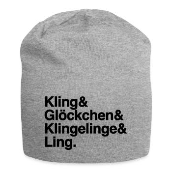 Weihnachten K&G&K&L - Jersey-Beanie - Grau meliert - Vorne