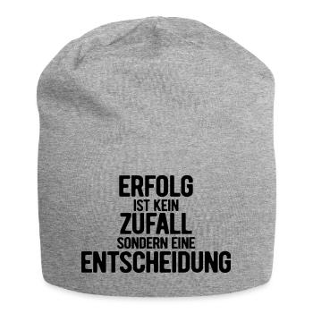 Success is not a coincidence - motivation - resolutions - Jersey Beanie - heather grey - Front