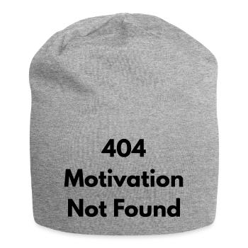 404 Motivation nicht gefunden - Jersey-Beanie - Grau meliert - Vorne