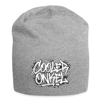 Un graffiti d’écriture de l’oncle cool - Bonnet en jersey - gris chiné - Devant