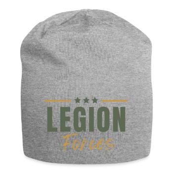 Legionstruppen - Jersey-Beanie - Grau meliert - Vorne