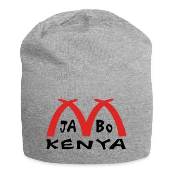 Kenia Afrika Mombasa Elfenbein - Jersey-Beanie - Grau meliert - Vorne