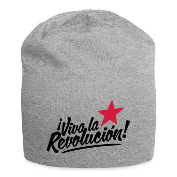 viva la revolucion - revolution! - Jersey-Beanie - Grau meliert - Vorne