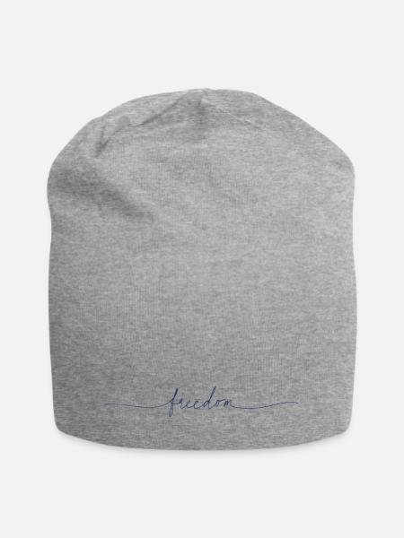 Freedom - Jersey-Beanie - Grau meliert