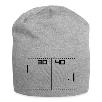 jeu de tennis de cru - Bonnet en jersey - gris chiné - Devant