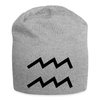 verseau - Bonnet en jersey - gris chiné - Devant