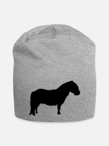 Shetty Shetland Shetlandpony - Jersey-Beanie - Grau meliert