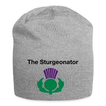 The Sturgeonator - Scottish Independence - Jersey Beanie - heather grey - Front