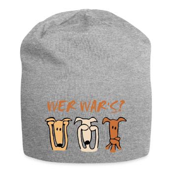 Wer war's? - Jersey-Beanie - Grau meliert - Vorne