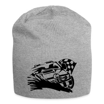 Autocross T-Shirt selber bedrucken - Jersey-Beanie - Grau meliert - Vorne
