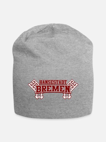 Hansestadt Bremen - Jersey-Beanie - Grau meliert