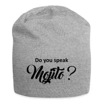 Do you speak mojito? - Jersey Beanie - heather grey - Front