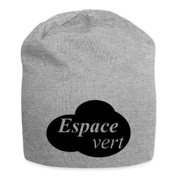 espace vert - Bonnet en jersey - gris chiné - Devant