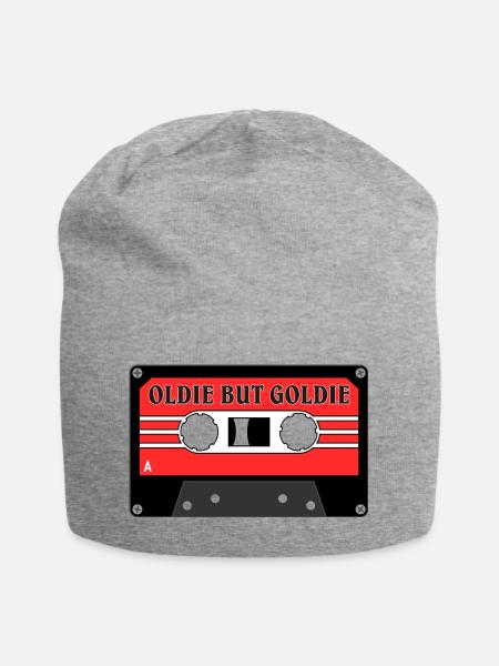 Retro Mixtape 60er 70er 80er OLDIE BUT GOLDIE - Jersey-Beanie - Grau meliert