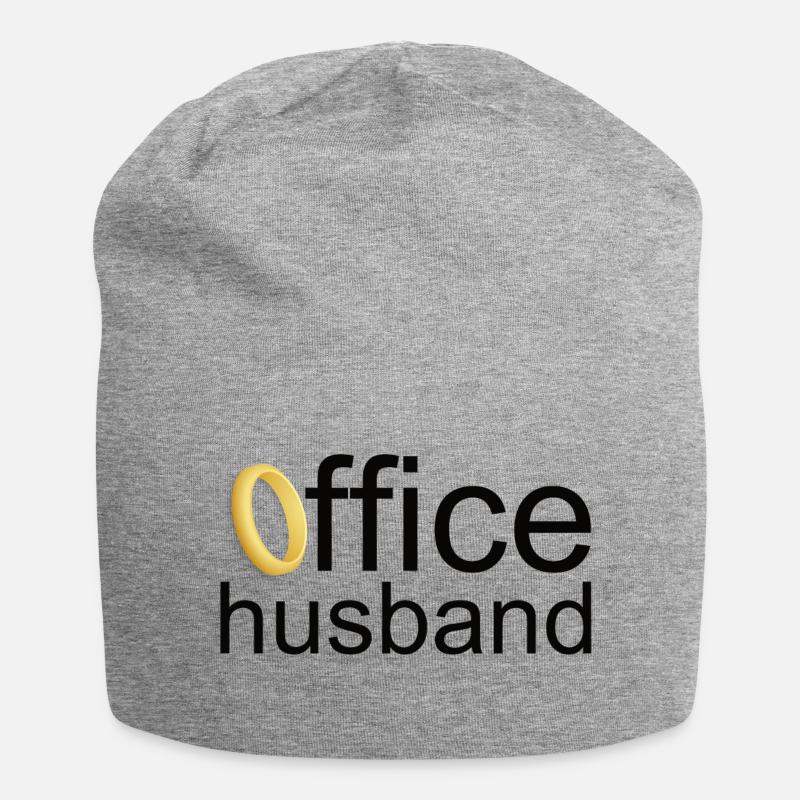 Der Arbeit-Ehemann - Part-time office husband - Jersey-Beanie - Grau meliert