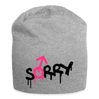 Sorry Gay - Jersey Beanie - heather grey - Front