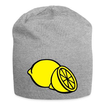 Lemon - Jersey Beanie - heather grey - Front