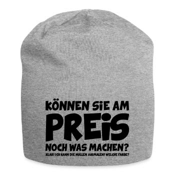 Können Sie am Preis noch was machen? - Jersey-Beanie - Grau meliert - Vorne