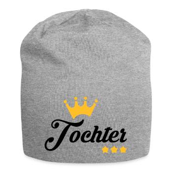 Fils / Fille / Petit-Fils / Petite-Fille - Bonnet en jersey - gris chiné - Devant