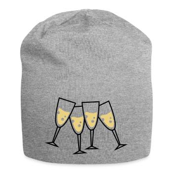 sekt glaeser - Jersey-Beanie - Grau meliert - Vorne