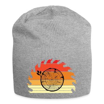 Tronçonneuse Axt Förster Bûcheron scie chaîne - Bonnet en jersey - gris chiné - Devant