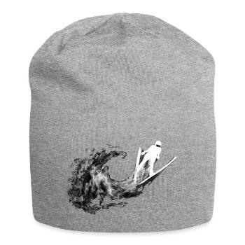 skispringen - Jersey-Beanie - Grau meliert - Vorne