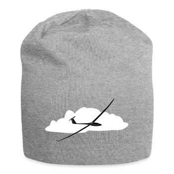Glider Gliding Gliding Gliding Glider - Jersey Beanie - heather grey - Front