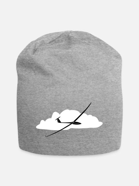 Glider Gliding Gliding Gliding Glider - Jersey Beanie - heather grey