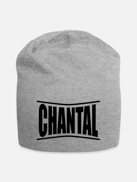 Chantal T-Shirt Geschenkidee - Jersey-Beanie - Grau meliert