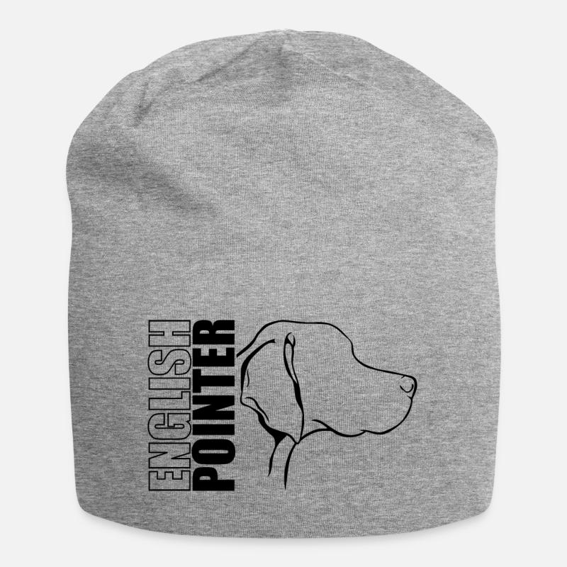 ENGLISH POINTER Profil Hunde Hund Wilsigns - Jersey-Beanie - Grau meliert