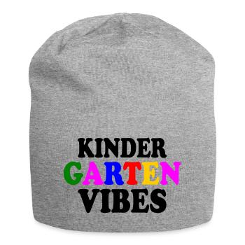 kindergarten vibes - Bonnet en jersey - gris chiné - Devant