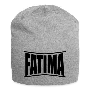 T-Shirt Fatima T-Shirt Geschenkidee - Jersey-Beanie - Grau meliert - Vorne