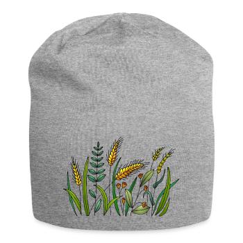 Wiese - Jersey-Beanie - Grau meliert - Vorne